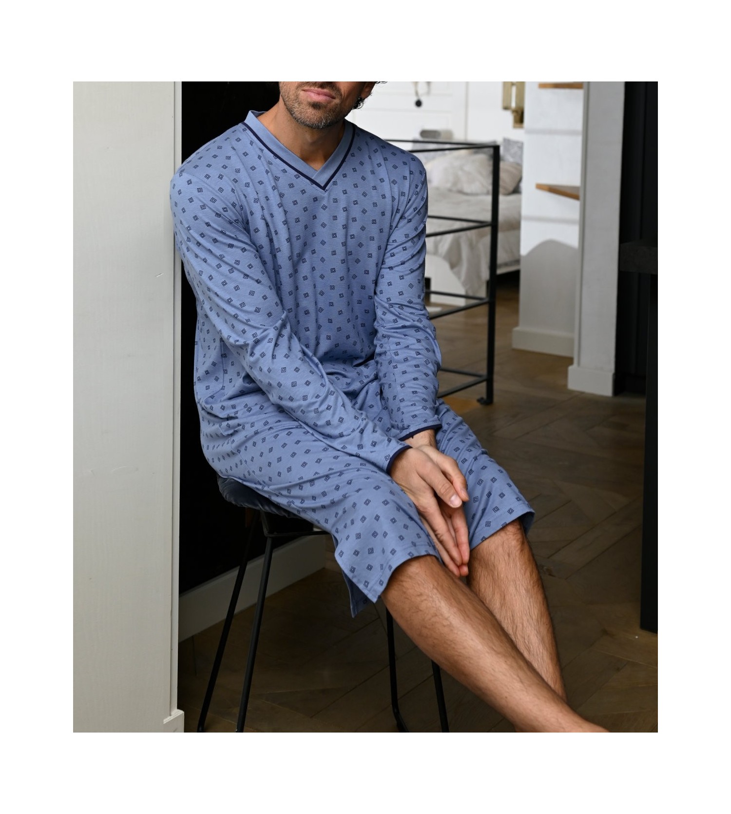 Chemise de nuit pour homme, liquette homme de qualité