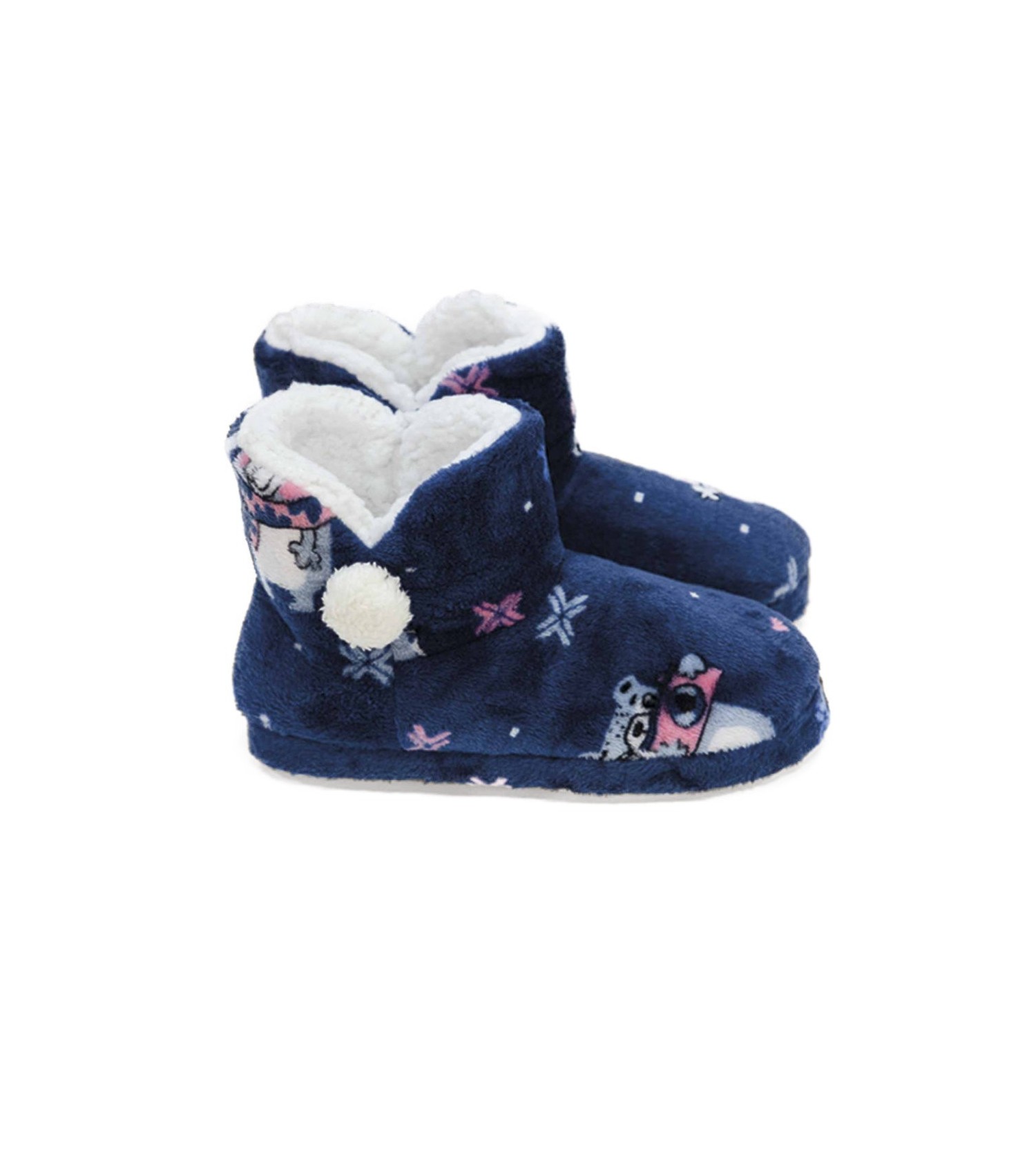 Chaussons bottes oursons T04 Bleu Chaussons bottes oursons T04 Bleu