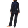Pyjama élégant en satin et dentelle Dark Navy 310