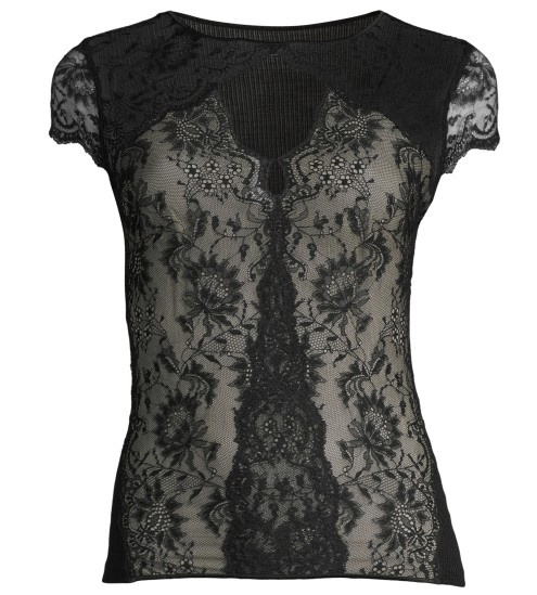 Top demi manches 020 NOIR