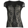 Top demi manches 020 NOIR