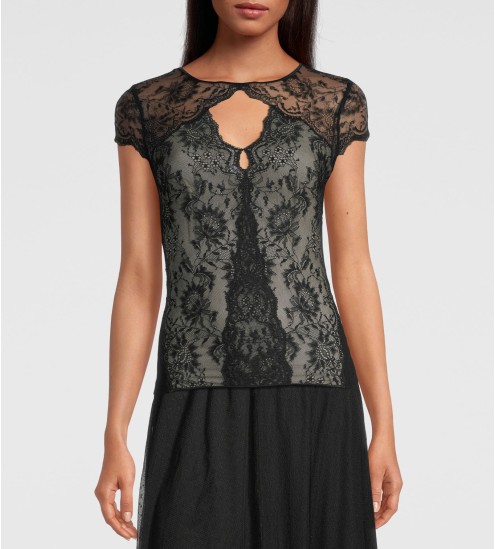 Top demi manches 020 NOIR