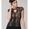 Top demi manches 020 NOIR