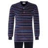 Pyjama col tunisien en velours 240 Dark Navy