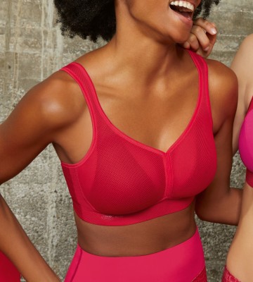 Soutien-gorge de sport à coques Lipstick