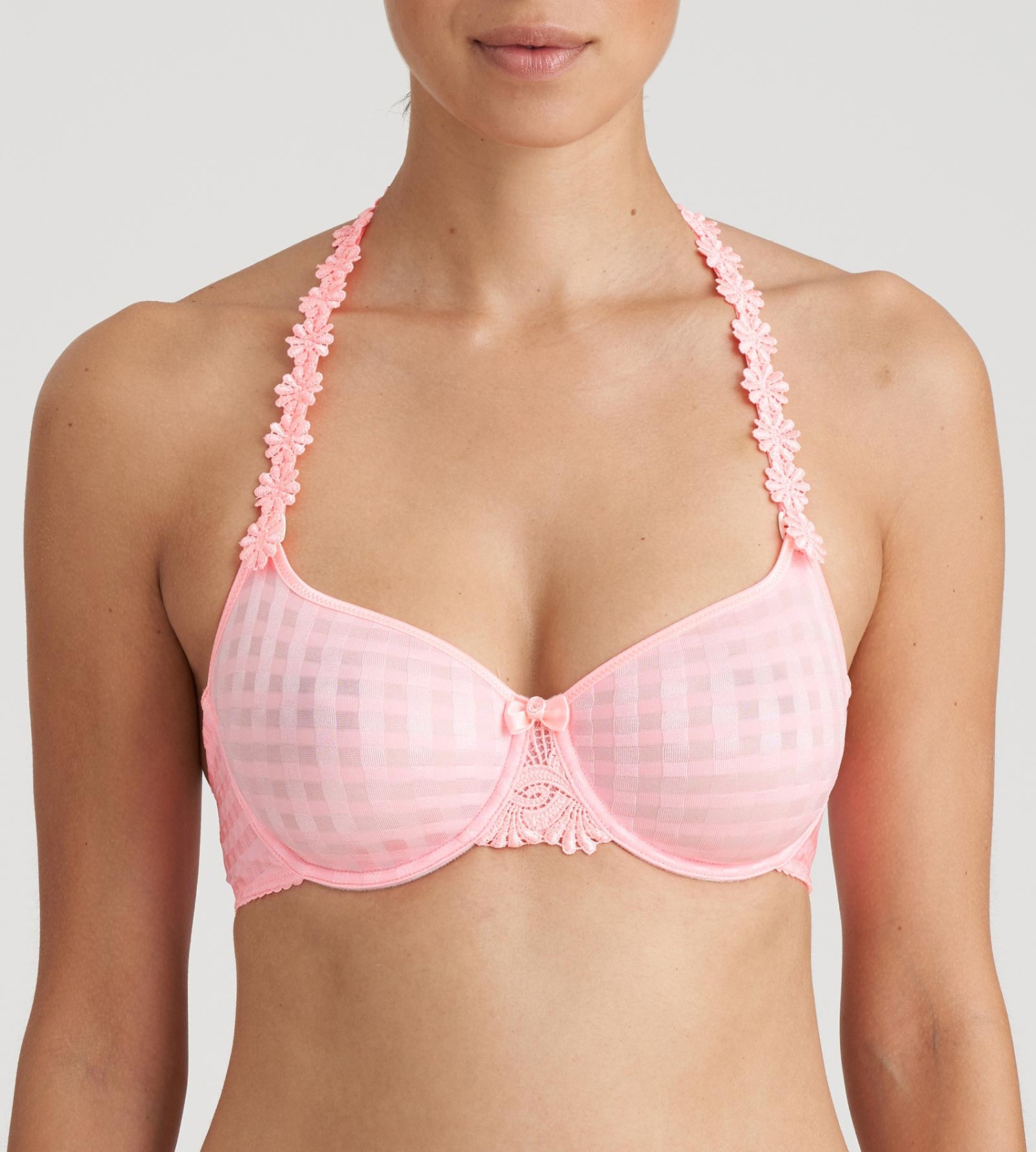 Soutien-Gorge Confort Femme - Fermeture Devant, Bretelles Amovibles - Soutien Latéral - Tissu Lettres - Pour Tous Les Jours