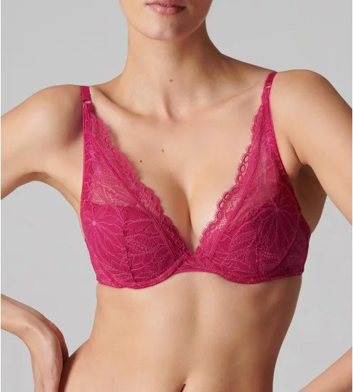 Soutien-gorge push-up triangle Framboise 364