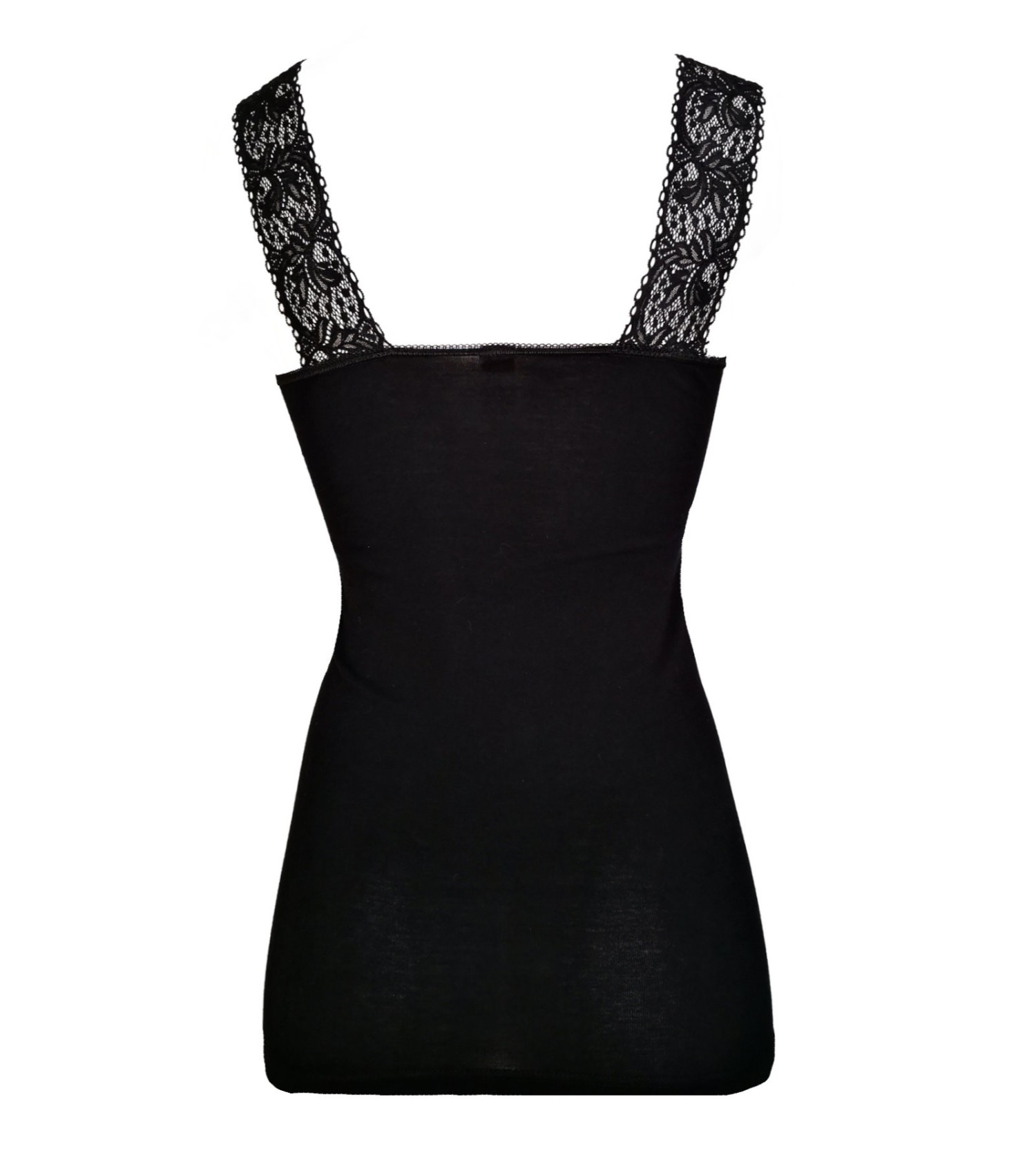 Débardeur Dentelle Noir Style Lingerie - Marque Mino Du Sud - Taille Unique (~42) - Occasion Très Bon état