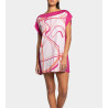 Chemise de nuit en modal coloré PK011 Fushia / Orange