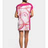 Chemise de nuit en modal coloré PK011 Fushia / Orange