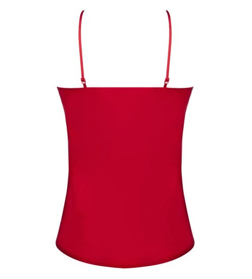 Caraco dentelle Splendeur Soie ROUGE