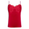 Caraco dentelle Splendeur Soie ROUGE