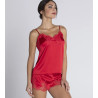 Caraco dentelle Splendeur Soie ROUGE