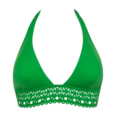 Haut de maillot de bain triangle Anis Ajourage