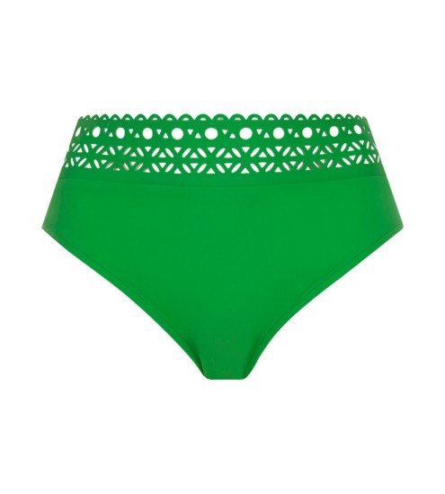 Slip de bain haut Ajourage Couture Anis Ajourage