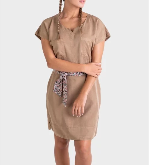 Robe d'été camel avec...