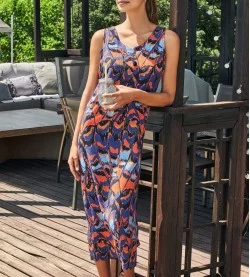 Robe longue de plage Orange