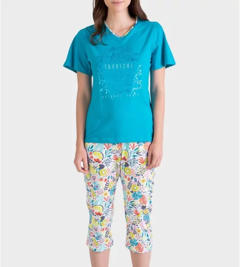 Pyjama corsaire pour femme...