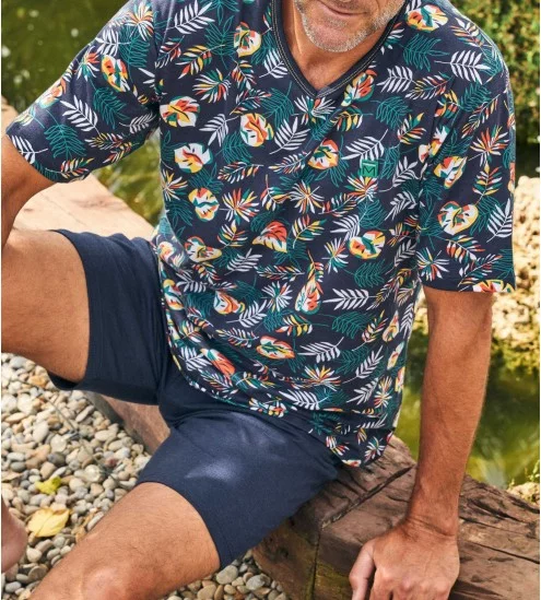 Pyjama court homme imprimé...