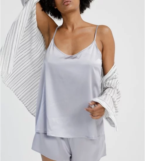 Caraco in silk satin...