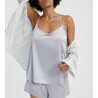 Caraco en satin de Soie stretch 270 Argento