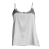 Caraco en satin de Soie stretch 270 Argento