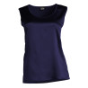 Caraco en satin de Soie stretch 474 Bleu Marine