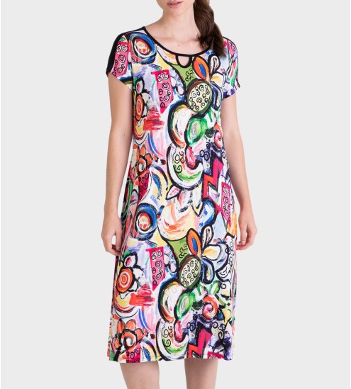 Bedrucktes Strandkleid