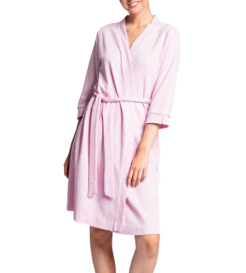Rose 3/4 Ärmel Frauenkleid
