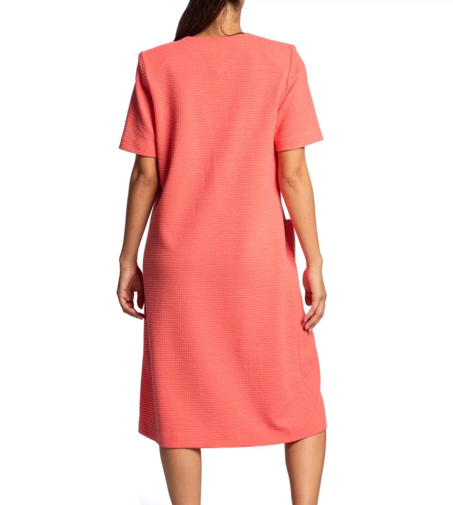 Robe de chambre nid d'abeille corail Egatex Lingerie Sipp