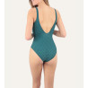 Maillot 1 pièce coupé Lagune 26 Vert Pin