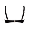 Haut de bikini corbeille fitting Pois Noir