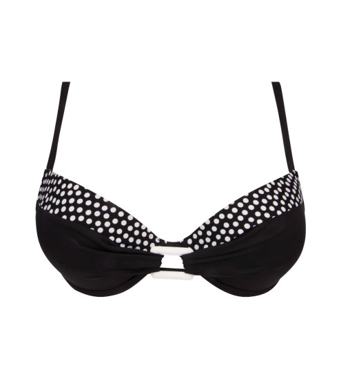 Haut de bikini coque Dolce Vita Pois Noir
