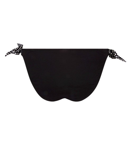 Slip de bain à lacets Dolce Vita Pois Noir