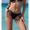 Slip de bain à lacets Dolce Vita Pois Noir