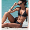 Slip de bain à lacets Dolce Vita Pois Noir