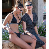 Slip de bain à lacets Dolce Vita Pois Noir