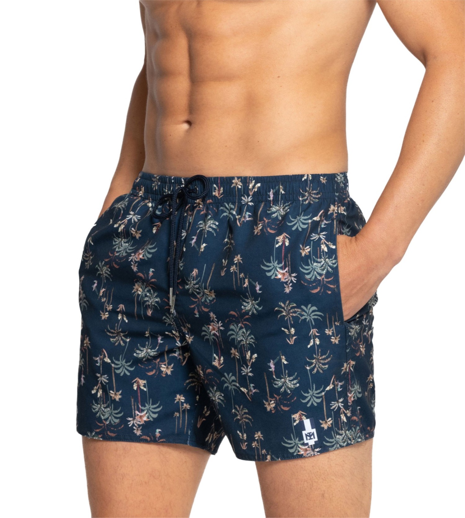 Boxer De Bain IMPETUS - Taille S (FR 2-4) - Noir Et Blanc Rayé - Neuf Avec étiquettes