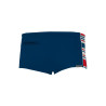 boxer de bain imprimé sport rouge BLEU ROUGE