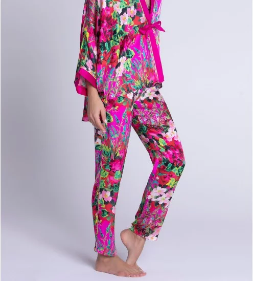 Pantalon en satin de soie...