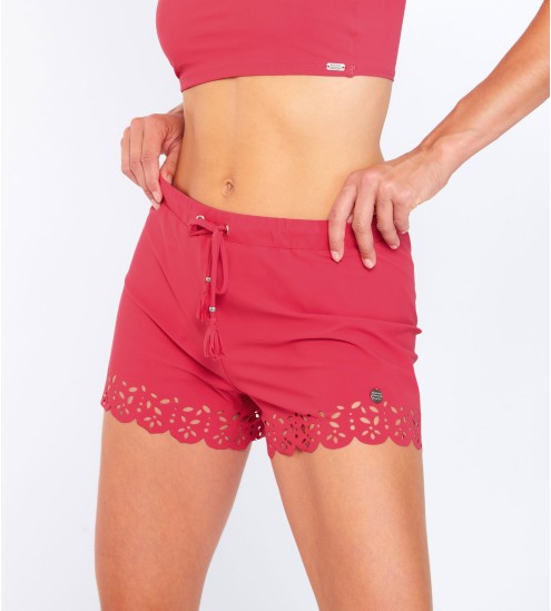 Short de plage Meow Huawei Bois De Rose LSE73