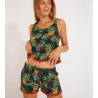 Top effet Lin Oxane Greenery Day Noir KBB01