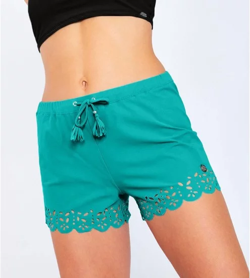 Short de plage Meow Huawei Emeraude L2367