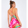 Robe longue OLIANA MERIDADILK Rose LHJ33
