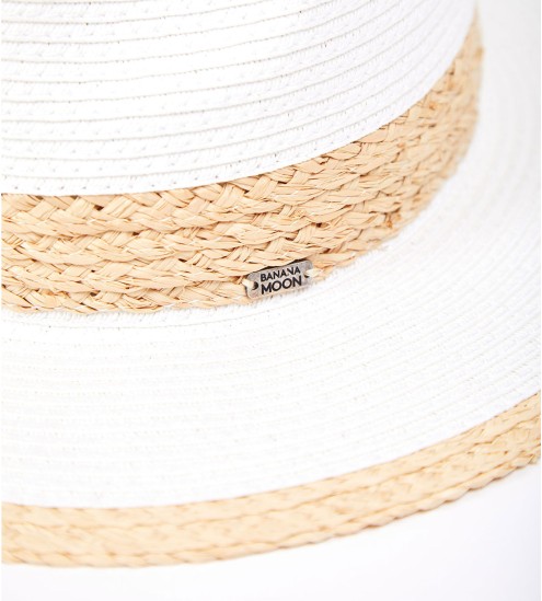 Chapeau naturel Rodwell Hatsy BAS10 Blanc
