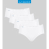 Lot de 4 Sloggi Basic+ Midi BLANC 03