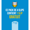 Lot de 4 Sloggi Basic+ Midi BLANC 03
