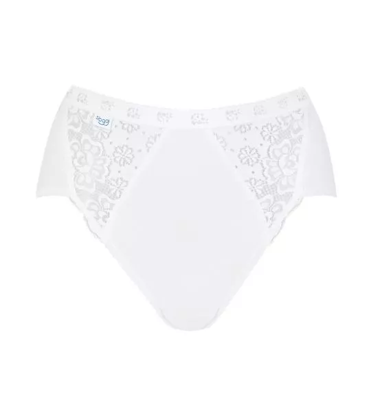 Lot de 4 slips Sloggi Chic Midi BLANC 03