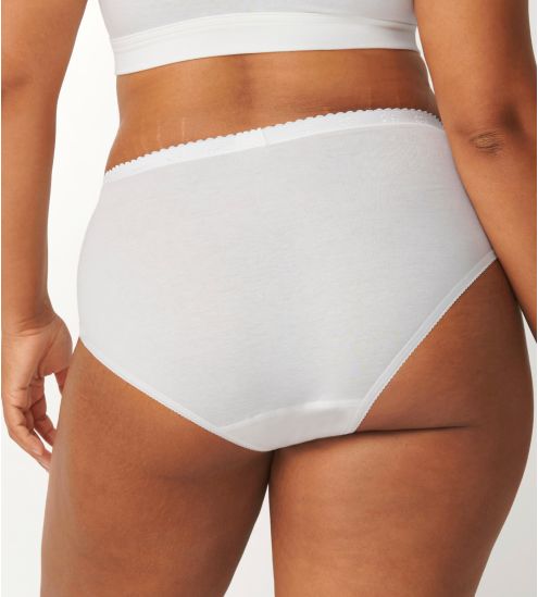 Sloggi femme : Midi Chic lot de 4 BLANC 03