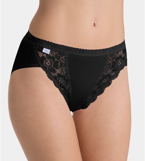 Sloggi femme : Tai Chiclot de 4 NOIR 04